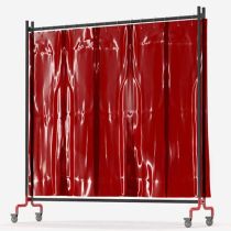 Freestanding Flame Retardant PVC Welding Curtains 5 Strips 