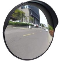 300mm Polypropylene Steel Blind Spot Mirror Black