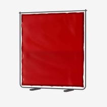 Red Welding Curtain Frame Set Lightweight And Assembled