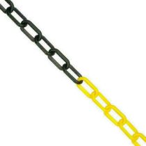 Yellow & Black Plastic Barrier Chain 6m