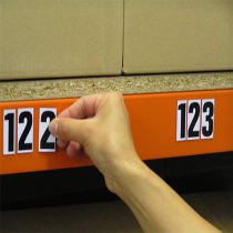 Magnetic Numbers 43mm White Background For Quick Labelling