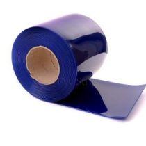 Clear Blue PVC Strip Roll 50m