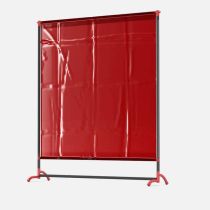 Portable Welding Screen Red Frame 