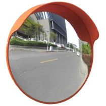 Orange outdoor traffic plastic convex mirror 450mm