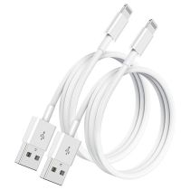 2 Pack Apple MFi Certified iPhone Charger Cable 1m Apple Lightning to USB Cable Cord 2.4A Fast Charging