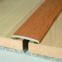 Flat Self Adhesive Aluminum Wood Effect Door Threshold 35mm