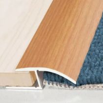 Ramp Profile Aluminum Wood Effect Door Threshold 40mm
