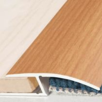 Anodized Ramp Profile Aluminum Wood Effect Door Threshold 40mm