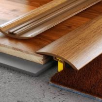 Wood Effect PVC Door Threshold Strip 42mm