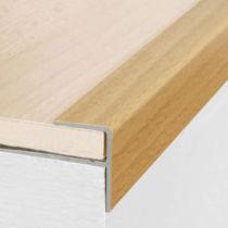 Push-In Aluminium Wood Effect Stair Nosing Edge Trim