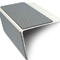 Tredsafe PVC insert DDA Compliant Aluminium Non Slip Stair Nosing 69 x 55mm 